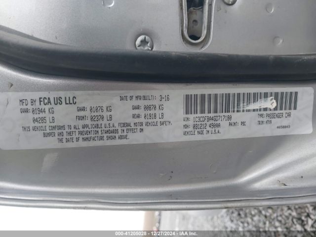 1C3CDFBA4GD717180 Dodge DART SXT