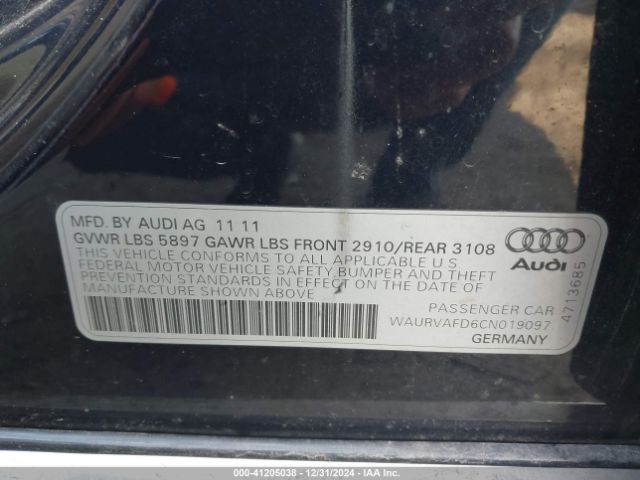 2012 AUDI A8 L WAURVAFD6CN019097 Photo 8
