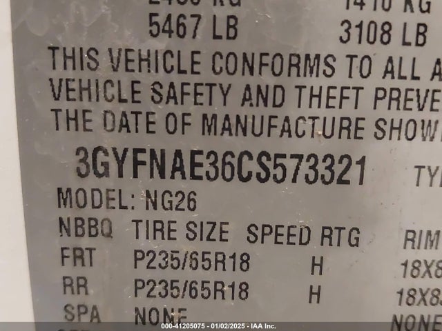 2012 CADILLAC SRX 3GYFNAE36CS573321 Photo 8