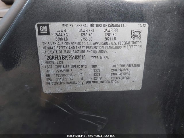 GMC Terrain Slt-2 2014 2GKFLYE39E6183016 Image 9