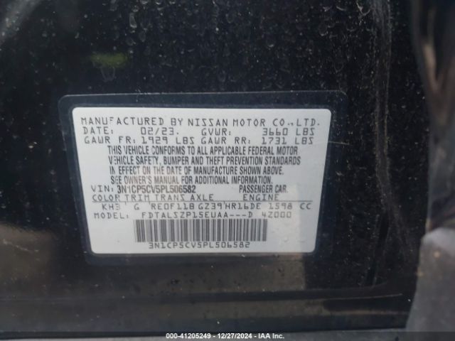 3N1CP5CV5PL506582 Nissan Kicks Sv Xtronic Cvt