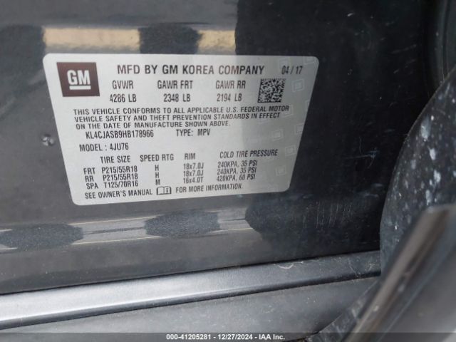 KL4CJASB9HB178966 Buick Encore Preferred