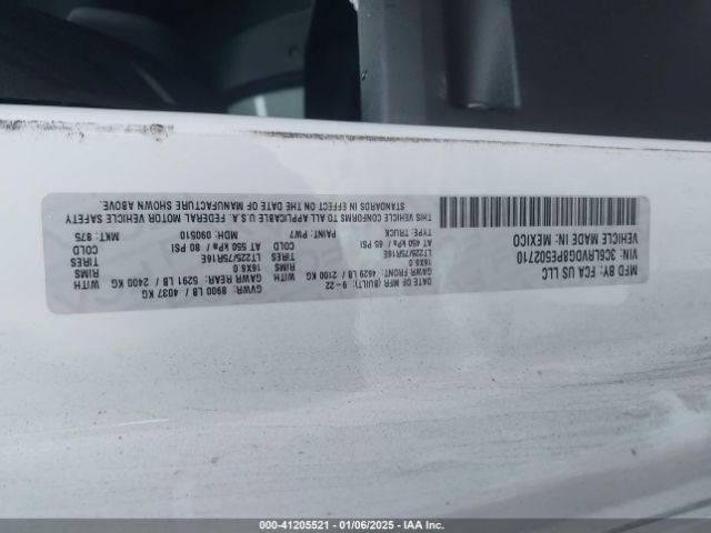 2023 RAM PROMASTER 2500 3C6LRVDG8PE502710 Photo 8