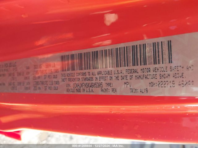 1C4HJXFN5KW605305 Jeep Wrangler Unlimited Rubicon 4x4