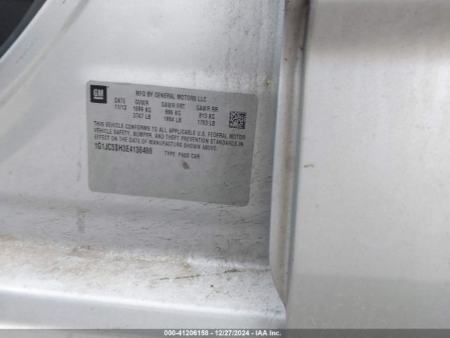 1G1JC5SH3E4138488 Chevrolet Sonic Lt Auto