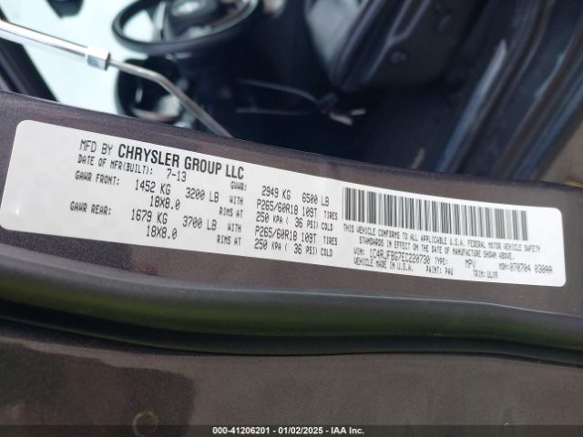 1C4RJFBG7EC220730 Jeep Grand Cherokee Limited