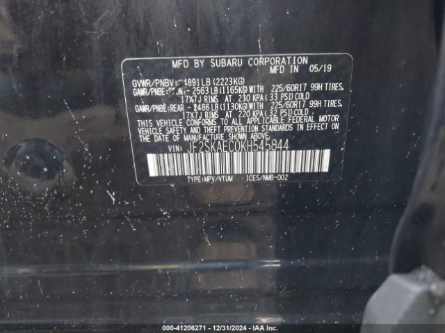 JF2SKAEC0KH545844 Subaru Forester Premium