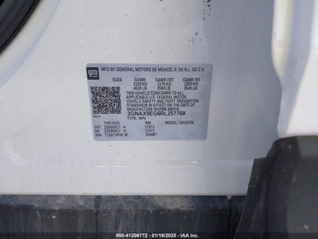 2024 CHEVROLET EQUINOX 3GNAX5EG6RL257769 Photo 8