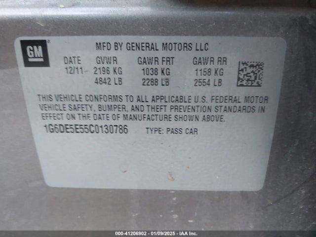 2012 CADILLAC CTS 1G6DE5E55C0130786 Photo 8