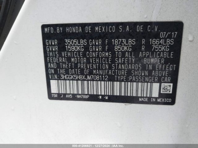 3HGGK5H8XJM708112 Honda FIT EX