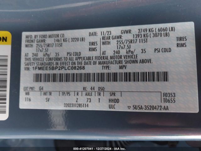 1FMEE5BP2PLC08268 Ford Bronco Big Bend