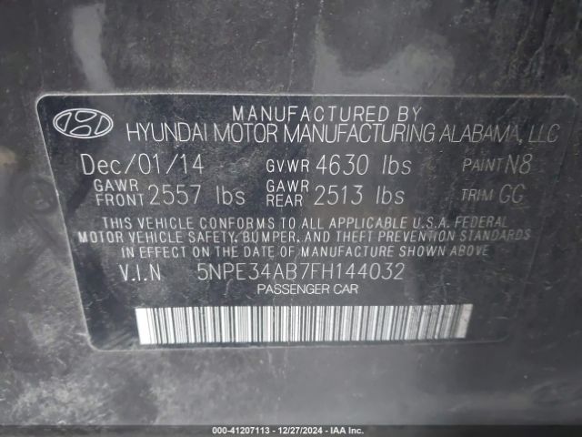5NPE34AB7FH144032 Hyundai Sonata Limited 2.0t