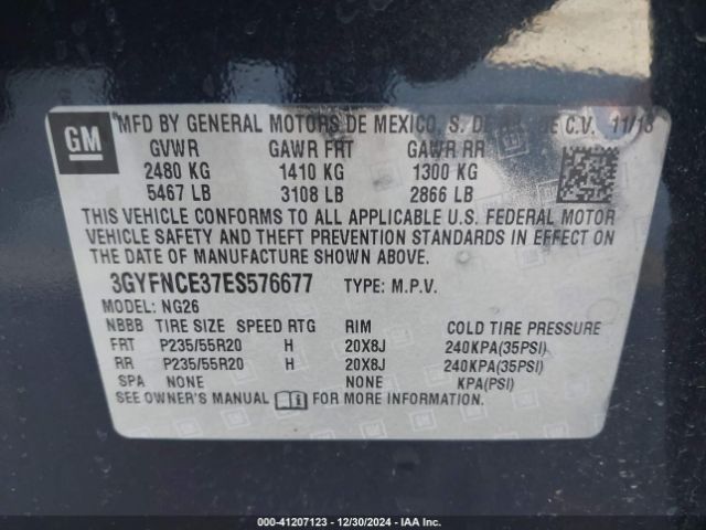 3GYFNCE37ES576677 Cadillac Srx Performance Collection