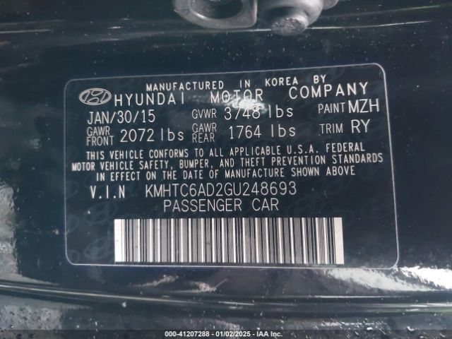 KMHTC6AD2GU248693 Hyundai Veloster