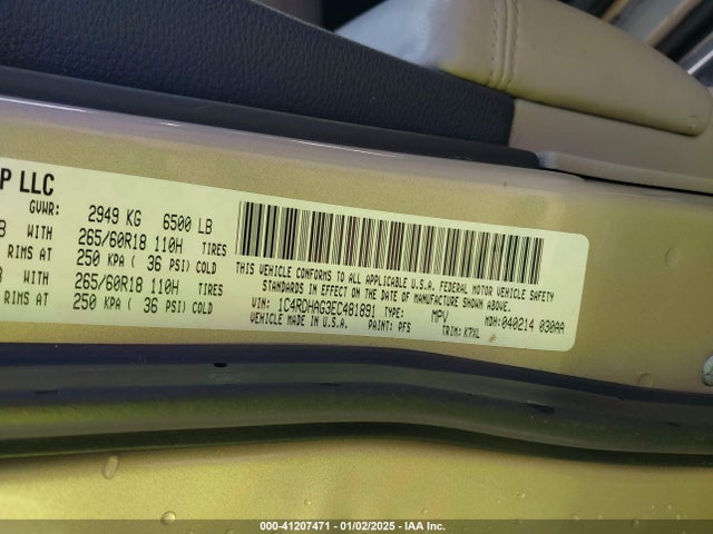 Dodge Durango Sxt 2014 1C4RDHAG3EC481891 Image 9