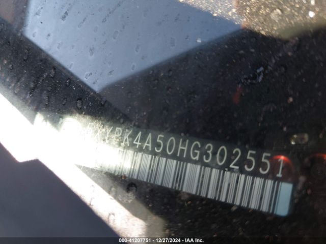 5XYPK4A50HG302551 KIA Sorento 3.3l Sxl