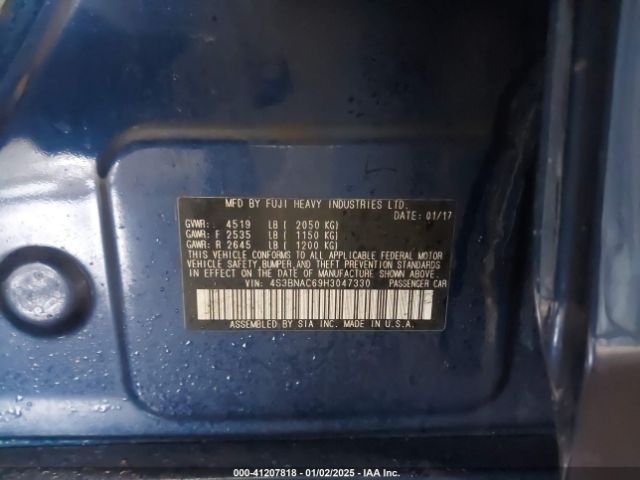 4S3BNAC69H3047330 Subaru Legacy 2.5i Premium