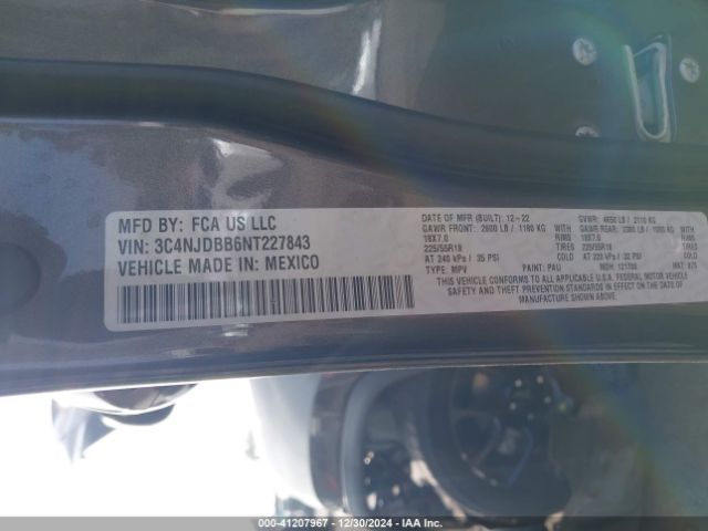3C4NJDBB6NT227843 Jeep Compass Altitude 4x4