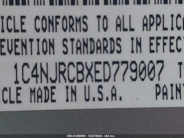 1C4NJRCBXED779007 Jeep Patriot Limited