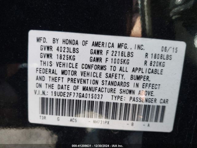 19UDE2F77GA015037 Acura Ilx Premium/technology
