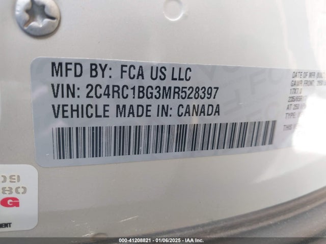 Chrysler Pacifica Touring L 2021 2C4RC1BG3MR528397 Image 9