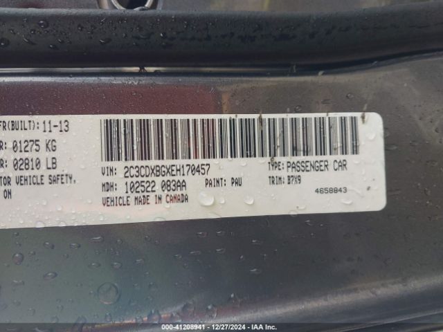 2C3CDXBGXEH170457 Dodge Charger Se