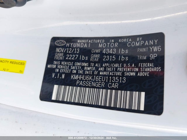 Hyundai Genesis 3.8 Ultimate 2014 KMHHU6KJ6EU113513 Image 9