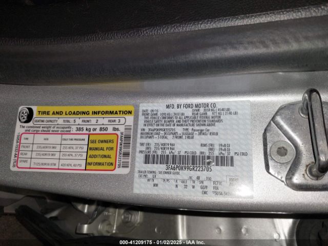 3FA6P0K99GR223705 Ford Fusion Titanium