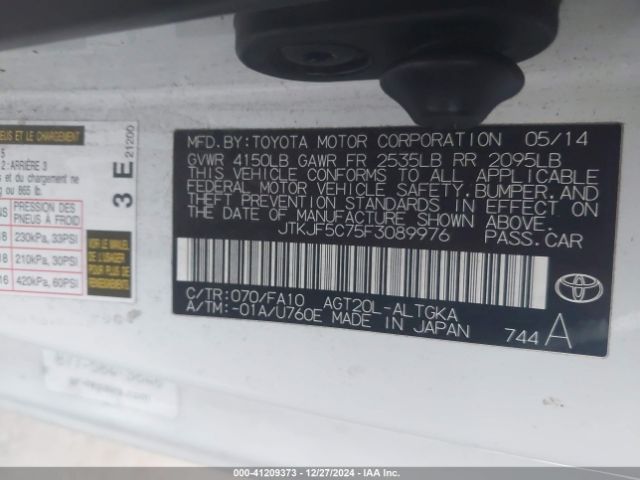 JTKJF5C75F3089976 Toyota SCION TC