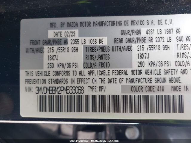 3MVDMBBM2PM533068 Mazda Cx-30 Select