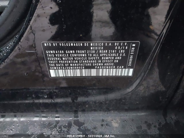 3VW267AJ3GM388028 Volkswagen JETTA S