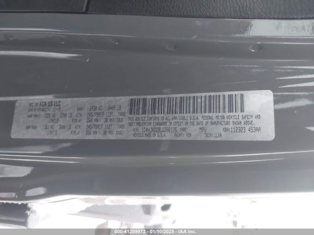 1C4HJXDG9LW206175 Jeep Wrangler Unlimited Freedom 4x4