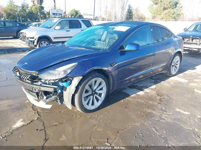 2022 TESLA MODEL 3 5YJ3E1EB6NF142571 Photo 1