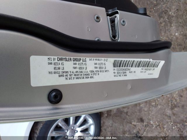 2012 CHRYSLER 300 2C3CCACG4CH223942 Photo 8