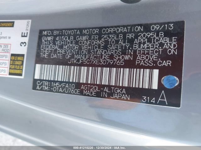 JTKJF5C7XE3079765 Scion TC
