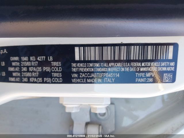 ZACCJABT0FPB45114 Jeep Renegade Latitude