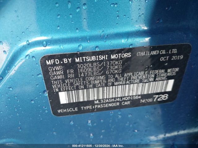 ML32A5HJ4LH001564 Mitsubishi Mirage Gt/le