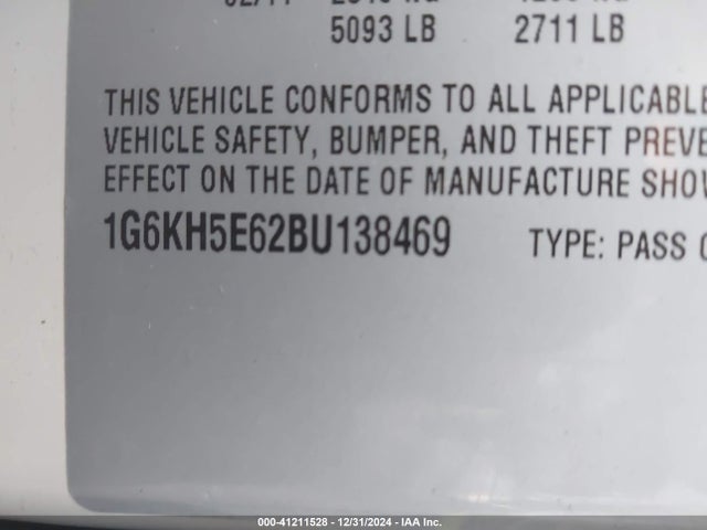 2011 CADILLAC DTS 1G6KH5E62BU138469 Photo 8