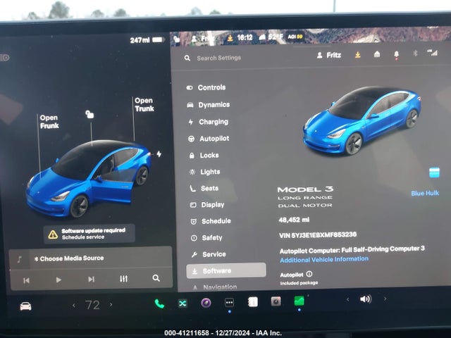 2021 TESLA MODEL 3 5YJ3E1EBXMF853236 Photo 6