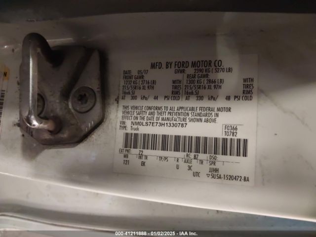 NM0LS7E73H1330787 Ford Transit Connect Xl