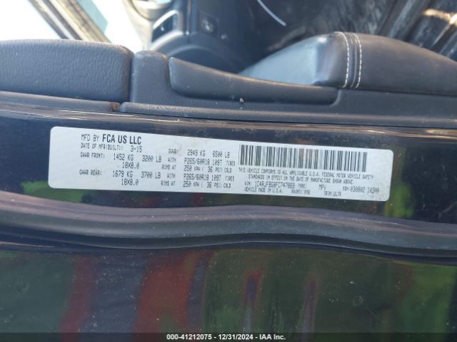 2015 JEEP GRAND CHEROKEE 1C4RJFBG8FC747869 Photo 8