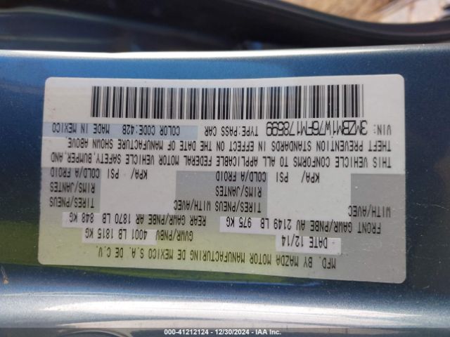 3MZBM1W76FM178599 Mazda Mazda3 I Grand Touring