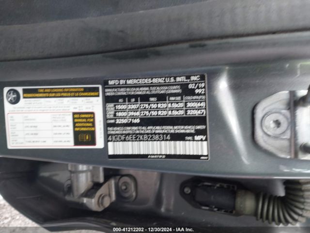 4JGDF6EE2KB238314 Mercedes-Benz Gls 450 4matic