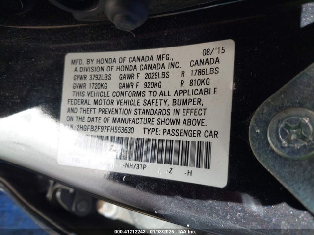 Honda Civic Ex-l 2015 2HGFB2F97FH553630 Image 9