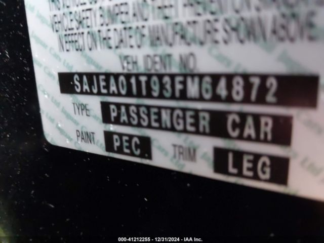 2003 JAGUAR S-TYPE SAJEA01T93FM64872 Photo 8