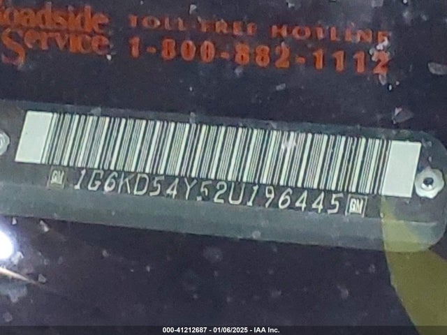 2002 CADILLAC DEVILLE 1G6KD54Y52U196445 Photo 8