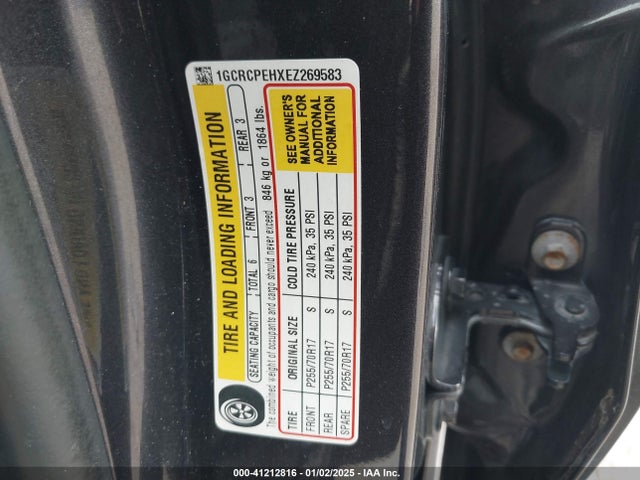 1GCRCPEHXEZ269583 Chevrolet Silverado 1500 Work Truck 2wt