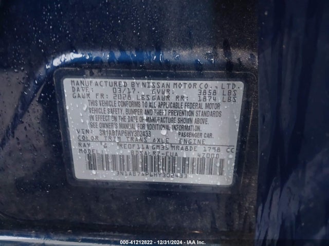 Nissan SENTRA SR 2017 3N1AB7AP6HY302433 Image 9