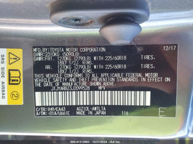 JTJYARBZ3J2099528 Lexus Nx 300/base/f Sport