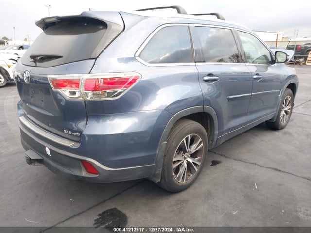 Toyota Highlander Xle V6 2016 5TDJKRFH5GS300074 Image 4